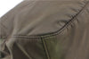 Authentic PRADA Nylon Leather Shoulder Cross Body Bag Purse Khaki Green J0088