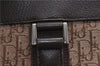 Authentic Christian Dior Trotter Shoulder Tote Bag Canvas Leather Brown J0090