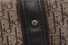 Authentic Christian Dior Trotter Shoulder Tote Bag Canvas Leather Brown J0090