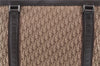 Authentic Christian Dior Trotter Shoulder Tote Bag Canvas Leather Brown J0090