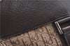 Authentic Christian Dior Trotter Shoulder Tote Bag Canvas Leather Brown J0090