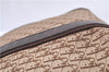 Authentic Christian Dior Trotter Shoulder Tote Bag Canvas Leather Brown J0090