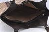 Authentic Christian Dior Trotter Shoulder Tote Bag Canvas Leather Brown J0090
