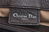 Authentic Christian Dior Trotter Shoulder Tote Bag Canvas Leather Brown J0090