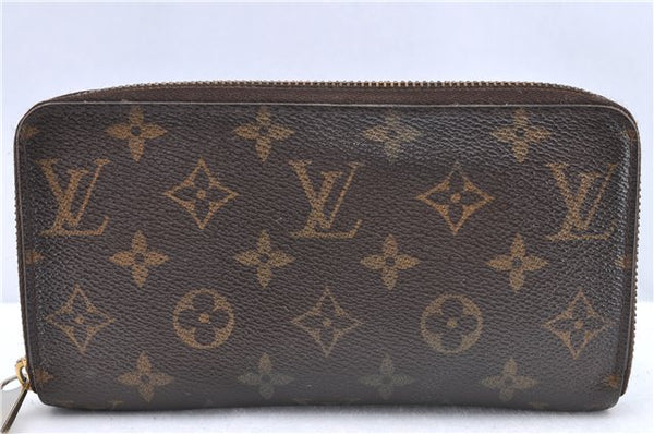 Authentic Louis Vuitton Monogram Zippy Wallet Long Purse M60017 LV J0106