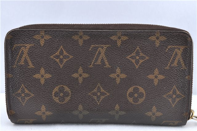 Authentic Louis Vuitton Monogram Zippy Wallet Long Purse M60017 LV J0106