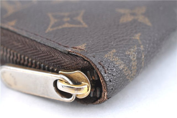 Authentic Louis Vuitton Monogram Zippy Wallet Long Purse M60017 LV J0106