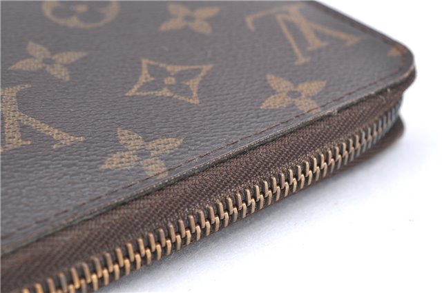 Authentic Louis Vuitton Monogram Zippy Wallet Long Purse M60017 LV J0106