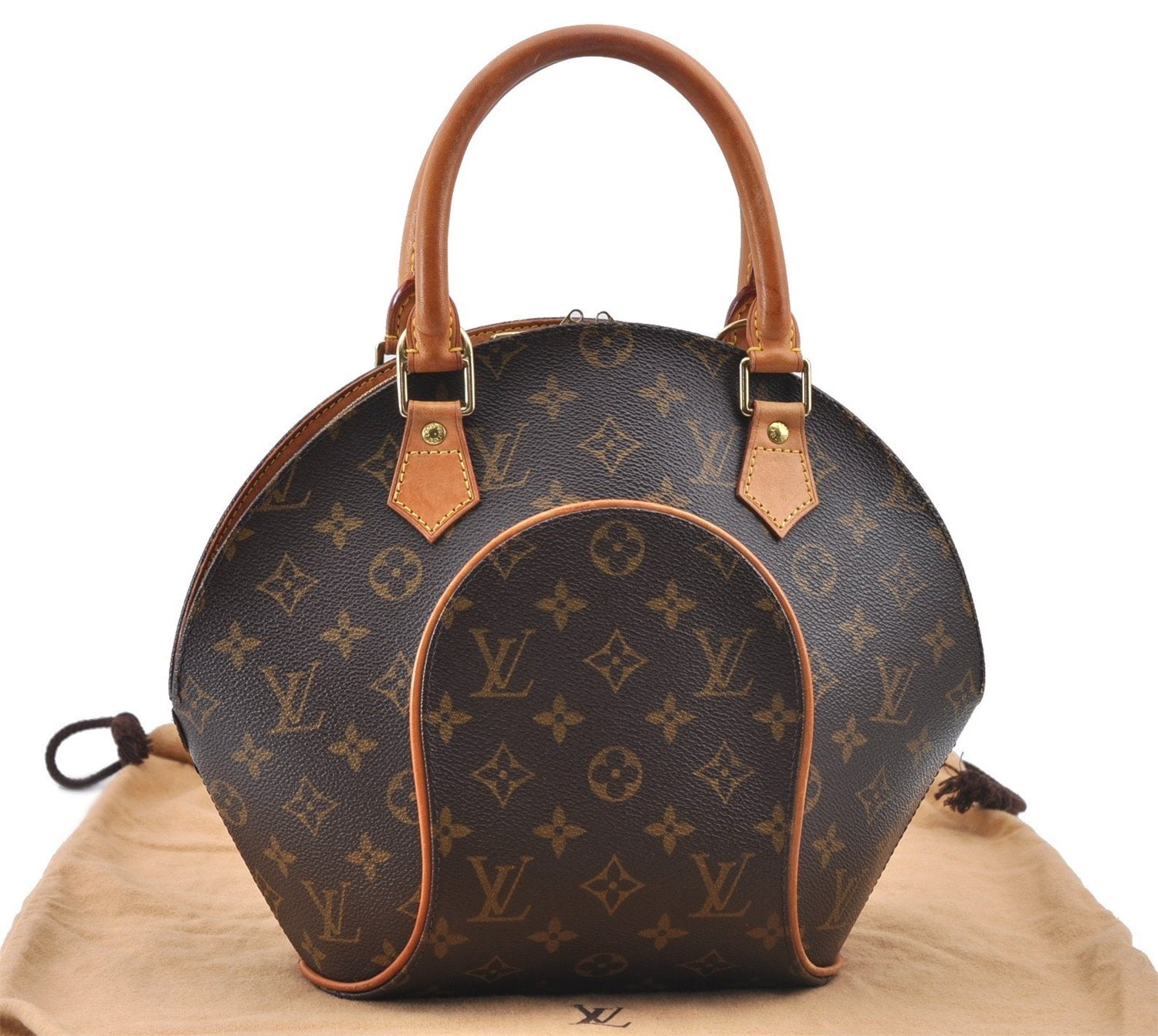 Authentic Louis Vuitton Monogram Ellipse PM Hand Bag M51127 LV J0111