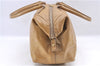 Authentic YVES SAINT LAURENT Easy Boston Hand Bag Enamel 208315 Beige J0112