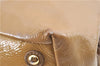 Authentic YVES SAINT LAURENT Easy Boston Hand Bag Enamel 208315 Beige J0112