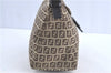 Auth FENDI Zucchino Mamma Baguette Shoulder Hand Bag Canvas Leather Brown J0122