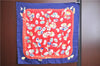 Authentic HERMES Carre 90 Scarf "Couvee d hermes" Silk Navy Blue J0125