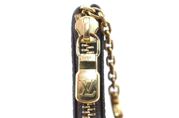 Authentic Louis Vuitton Monogram Pochette Cles Coin Case M62650 LV J0127