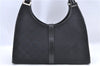 Auth GUCCI Jackie Shoulder Hand Bag Purse GG Canvas Leather 0021067 Black J0130