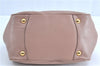 Auth PRADA Ribbon 2Way Shoulder Cross Body Hand Bag Leather BN2245 Pink J0131