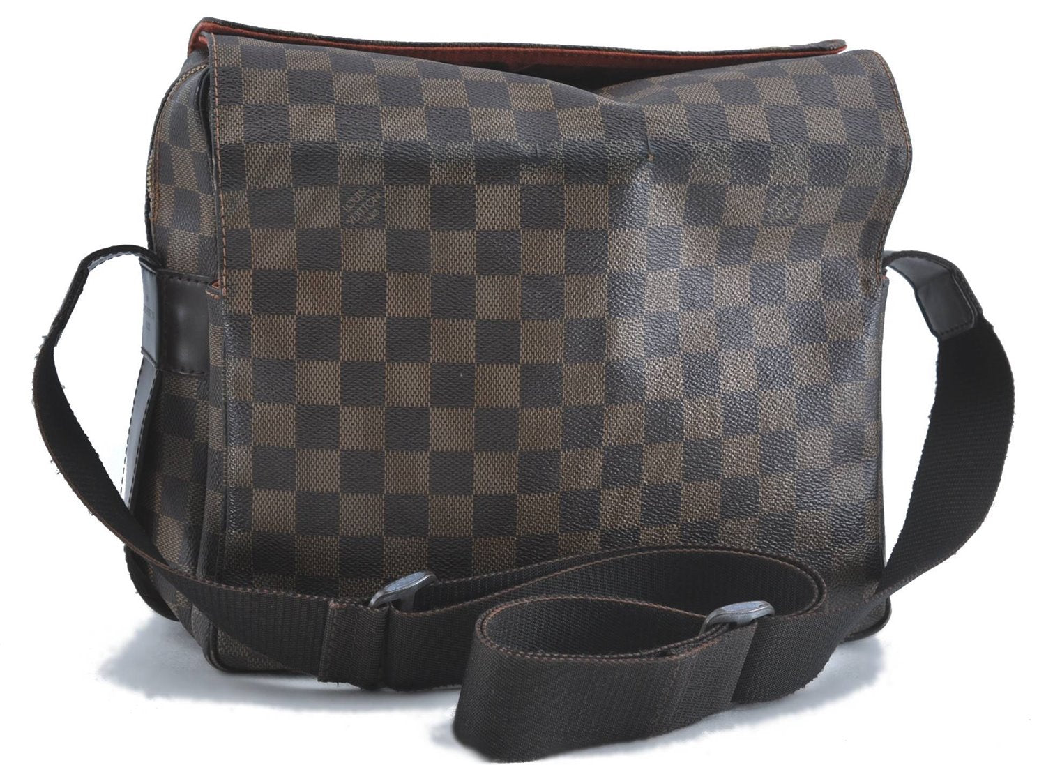 Authentic Louis Vuitton Damier Naviglio Shoulder Cross Body Bag N45255 LV J0135