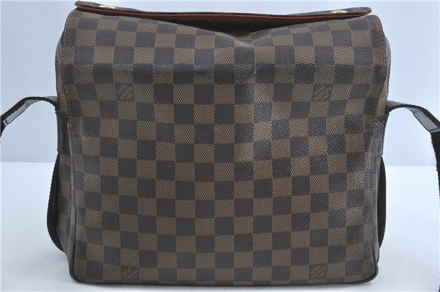 Authentic Louis Vuitton Damier Naviglio Shoulder Cross Body Bag N45255 LV J0135