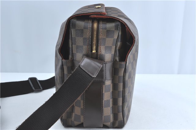 Authentic Louis Vuitton Damier Naviglio Shoulder Cross Body Bag N45255 LV J0135