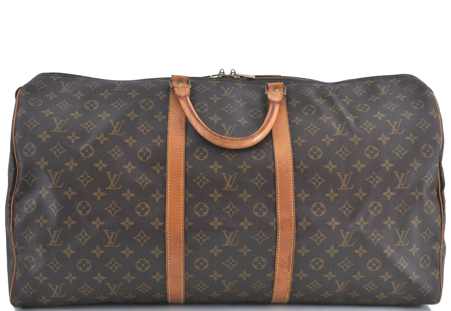 Authentic Louis Vuitton Monogram Keepall 60 Travel Boston Bag M41422 LV J0136