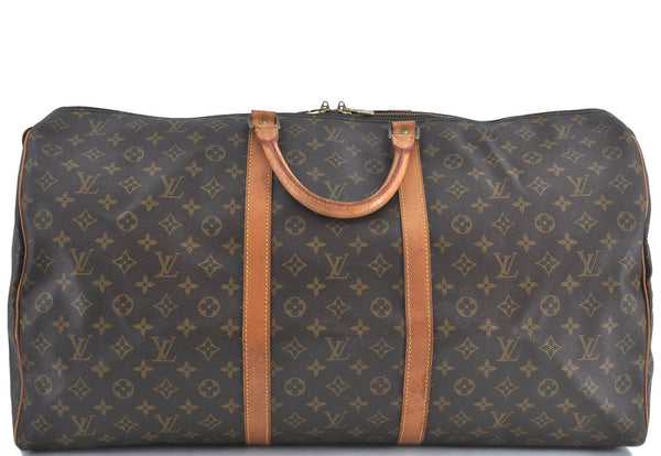Authentic Louis Vuitton Monogram Keepall 60 Travel Boston Bag M41422 LV J0136