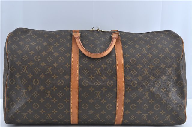 Authentic Louis Vuitton Monogram Keepall 60 Travel Boston Bag M41422 LV J0136