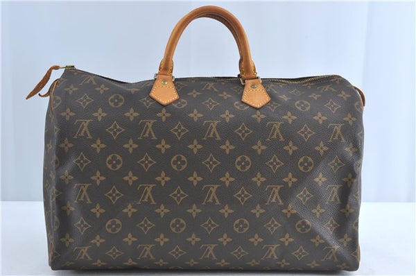 Authentic Louis Vuitton Monogram Speedy 40 Hand Bag M41522 LV J0153
