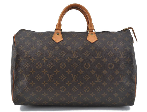 Authentic Louis Vuitton Monogram Speedy 40 Hand Bag M41522 LV J0162
