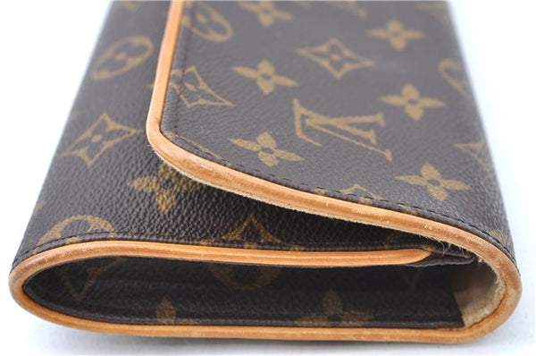 Authentic Louis Vuitton Monogram Pochette Twin GM Shoulder Bag M51852 LV J0163