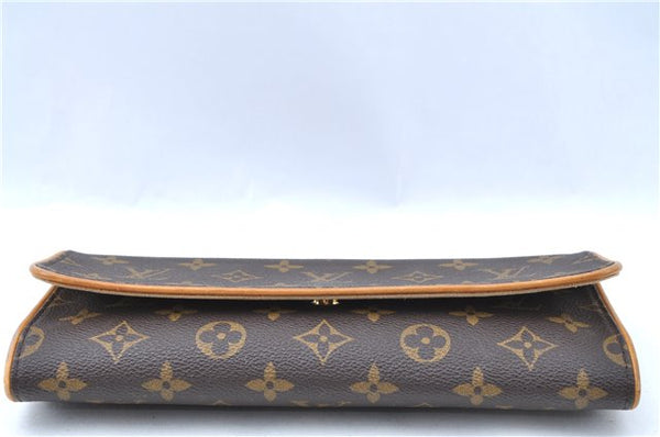 Authentic Louis Vuitton Monogram Pochette Twin GM Shoulder Bag M51852 LV J0163