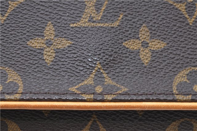 Authentic Louis Vuitton Monogram Pochette Twin GM Shoulder Bag M51852 LV J0163
