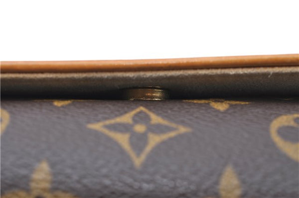 Authentic Louis Vuitton Monogram Pochette Twin GM Shoulder Bag M51852 LV J0163