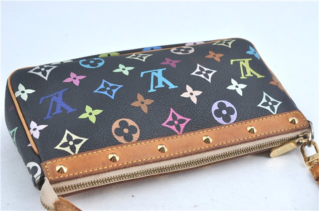 Louis Vuitton Monogram Multicolor Pochette Accessoires Pouch M92648 Black J0164