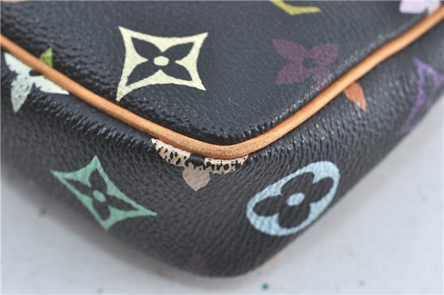 Louis Vuitton Monogram Multicolor Pochette Accessoires Pouch M92648 Black J0164