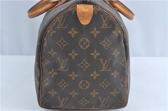 Authentic Louis Vuitton Monogram Speedy 30 Hand Boston Bag M41526 LV J0165