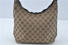 Authentic GUCCI Shoulder Hand Bag Purse GG Canvas Leather 0000602 Brown J0169