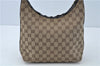 Authentic GUCCI Shoulder Hand Bag Purse GG Canvas Leather 0000602 Brown J0169