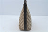 Authentic GUCCI Shoulder Hand Bag Purse GG Canvas Leather 0000602 Brown J0169