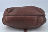 Authentic FENDI Spy Bag Shoulder Hand Bag Leather Brown J0170