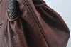 Authentic FENDI Spy Bag Shoulder Hand Bag Leather Brown J0170