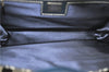 Authentic FENDI Zucchino Hand Bag Canvas Leather Navy Blue J0179