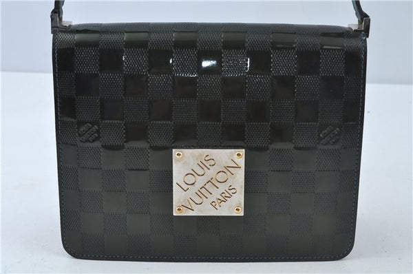 Authentic Louis Vuitton Damier Vernis Cabaret Shoulder Bag Green M92125 LV J0185