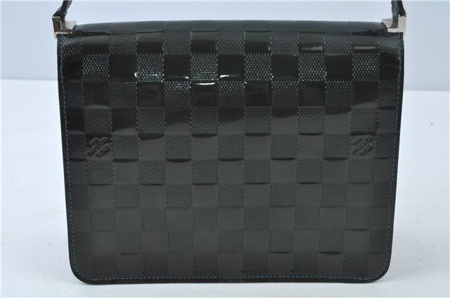 Authentic Louis Vuitton Damier Vernis Cabaret Shoulder Bag Green M92125 LV J0185