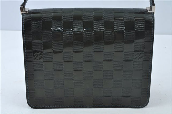 Authentic Louis Vuitton Damier Vernis Cabaret Shoulder Bag Green M92125 LV J0185