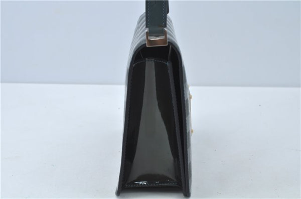 Authentic Louis Vuitton Damier Vernis Cabaret Shoulder Bag Green M92125 LV J0185