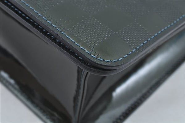 Authentic Louis Vuitton Damier Vernis Cabaret Shoulder Bag Green M92125 LV J0185