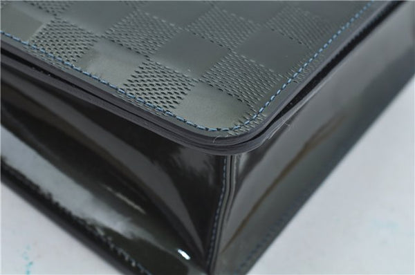 Authentic Louis Vuitton Damier Vernis Cabaret Shoulder Bag Green M92125 LV J0185