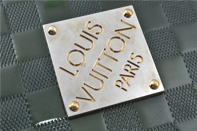 Authentic Louis Vuitton Damier Vernis Cabaret Shoulder Bag Green M92125 LV J0185