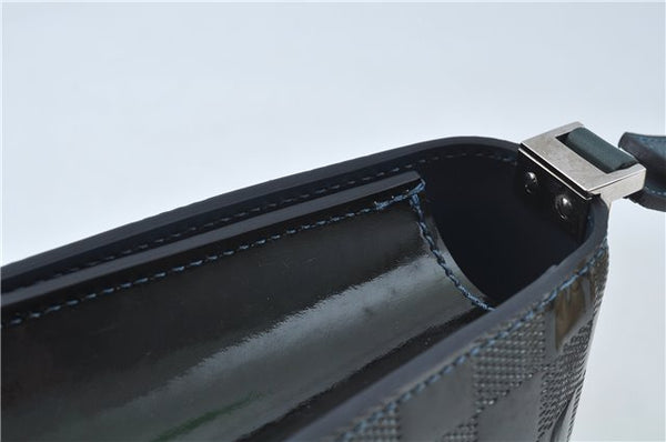 Authentic Louis Vuitton Damier Vernis Cabaret Shoulder Bag Green M92125 LV J0185