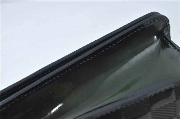 Authentic Louis Vuitton Damier Vernis Cabaret Shoulder Bag Green M92125 LV J0185